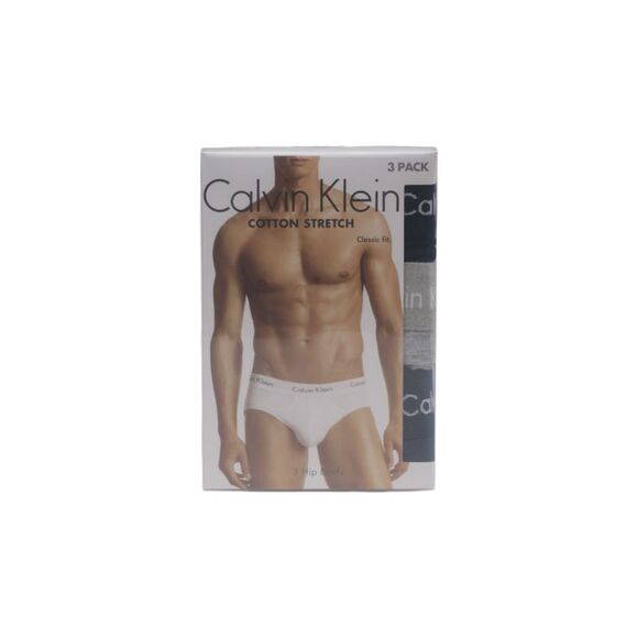 Calvin Klein Cotton Stretch Hip Briefs Classic Fit Men black Underwear